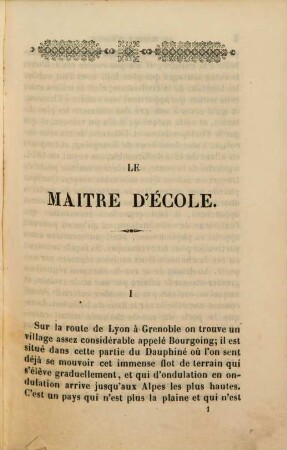 Le maitre d'école