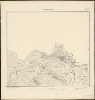 Meßtischblatt 3573 : Weissenburg, 1883 : Weissenburg. - Aufn. 1882. - 1:25000. - [Berlin]: Reichsamt für Landesaufnahme, 1883. - 1 Kt.