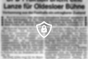 SPD-Fraktion bricht eine Lanze für die Oldesloer Bühne