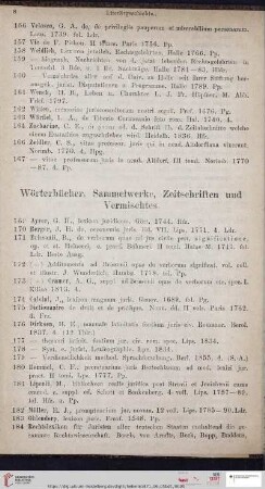Wörterbücher, Sammelwerke, Zeitschriften und Vermischtes (Nr. 169 - 470)