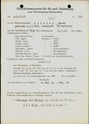 Schorer, Xaver