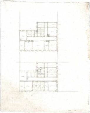 Speeth, Ferdinand; Wohnhaus - Grundriss EG, Grundriss OG