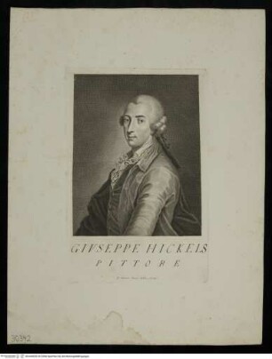 Portrait des Joseph Hickel - Porträt Giuseppe Hickels