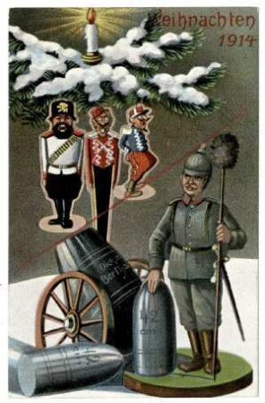 Kriegs-Erinnerungs-Karte: Ser.XIV,2 87232 Weihnachten 1914 (verboten)