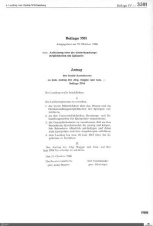 Beilagen 3501-4000: Anträge, Anfragen, Gesetzentwürfe