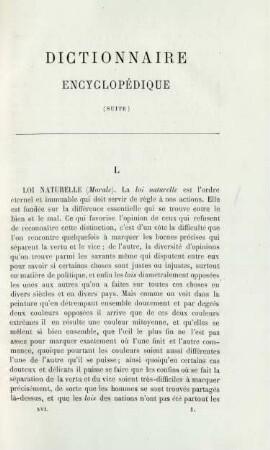 Dictionnaire encyclopédique (suite)