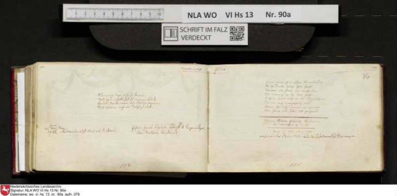 Stammbuch des Ernst Philipp Ludwig Zellmann (1763-1795) aus
                           Braunschweig