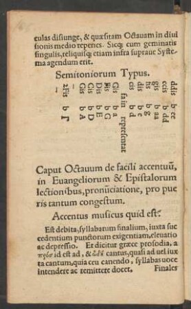 Caput Octavum de facili accentuum, in Evangeliorum & Epistalorum lectionibus, pronunciatione, pro pueris tantum congestum.