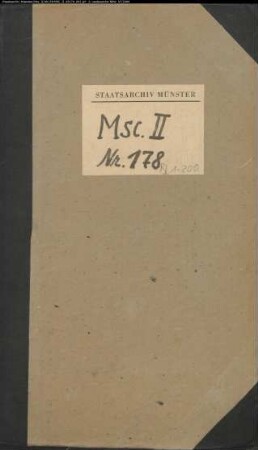 Materialsammlung Johannes Nikolaus Kindlingers zur Geschichte des Westfälischen Bauernhofes (vgl. Johannes Nikolaus Kindlinger, Geschichte der Deutschen Hofhörigkeit insbesondere der sogennanten Leibeigenschaft, Berlin 1819 ?)