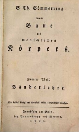 S. Th. Sömmering Bänderlehre