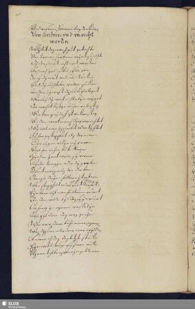 Bl. 198 ff. Von scribern vnd vnrecht merken ...