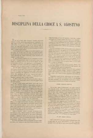 Tavola XXII. Disciplina della Croce a S. Agostino