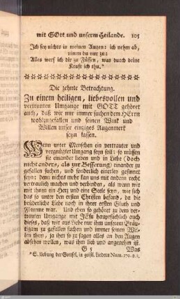 Die zehnte Betrachtung.