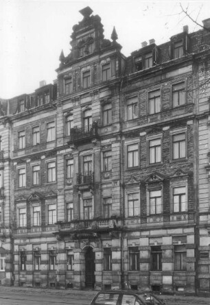 Dresden-Neustadt, Bischofsweg 30. Wohnhaus (um 1895). Straßenansicht