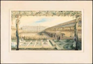 Kunstsammlung auf der Museumsinsel, Berlin Projekt II: Perspektivische Ansicht der inneren Hofanlage
