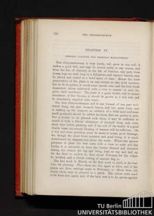 Chapter IV. General culture and seasonal management.