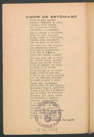 Amor de estómago