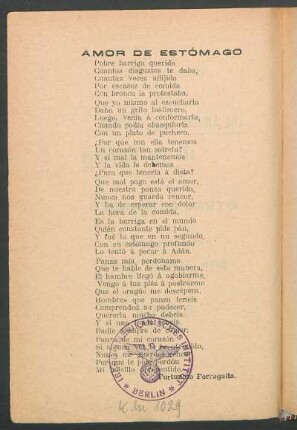 Amor de estómago