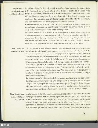 1933 - la fin de l'art de l'affiche