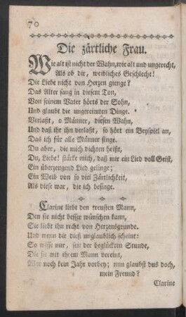 Die zärtliche Frau