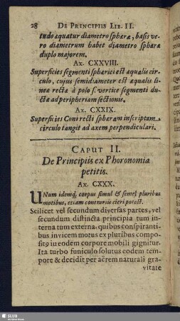 Caput II. De Principiis ex Phoronomia petitis
