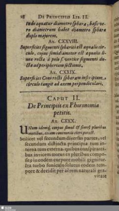 Caput II. De Principiis ex Phoronomia petitis