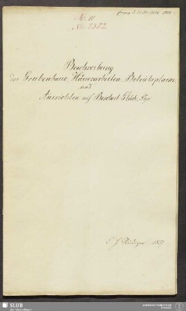 Beschreibung der Grubenbaue, Häuerarbeiten, Betriebsplaene, und Aussichten auf Beschert Glück, Fdgr. - 18.7004 4.