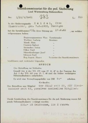 Seidel, Otto
