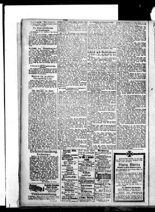 Gladbecker Zeitung. 1898-1933, Titelseite fehlt