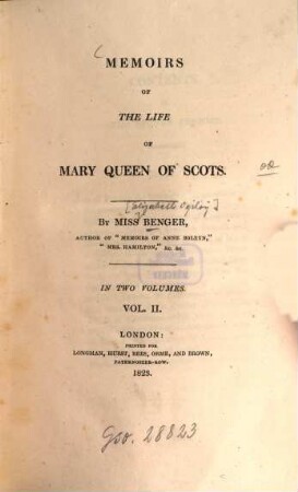 Memoirs of he life of Mary Queen of Scots : in two volumes. 2
