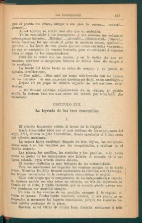 Capítulo XIII. - La leyenda de las tres esmeraldas.