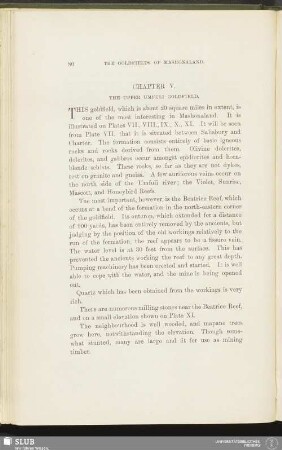 Chapter V. The Upper Umfuli Goldfield