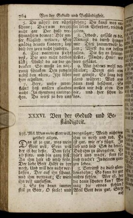 XXXVI. Von der Geduld und Beständigkeit. - XXXVIII. Vom Lehrstande.