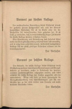 Vorwort zur fünften Auflage.