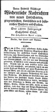 Sechzehntes Stück
