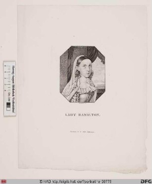 Bildnis Emma Hamilton, Lady H., geb. Harte (eig. Amy Lyon)