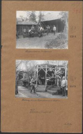 Frühling in einer Laubenkolonie an der Westfront
