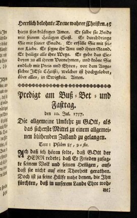 45-53, Text; Eingang; Gebet