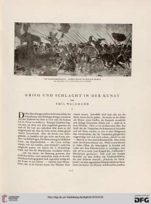 Krieg und Schlacht in der Kunst, [1]