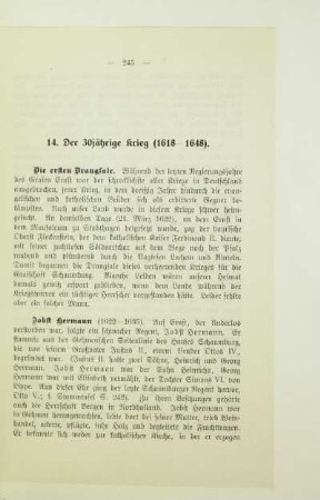 14. Der 30jährige Krieg (1618-1648)