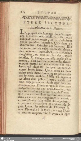 Etude Seconde. Bienfaisance de la Nature