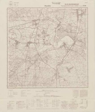 3246 Wandlitz, Topographische Karte 1:25000 (4cm - Karte)