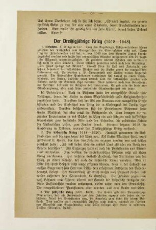 Der Dreißigjähritge Krieg (1618-1648)