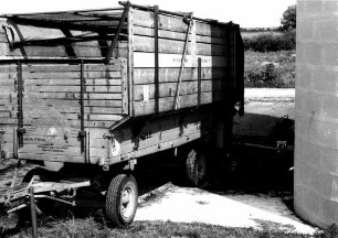 Silobefüllung mit Mengele Wagen und Speiser Gebläse Würger 3S