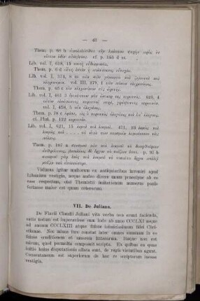 VII. De Juliano