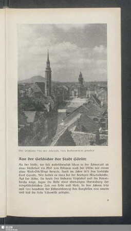 Aus der Geschichte der Stadt Görlitz