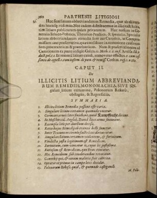 Caput II. De Illicitis Litium Abbreviandarum Remediis, Monomachia, Sive Singulari litium certamine, Polonorum Rokosz, obstagiis, & Repressaliis.