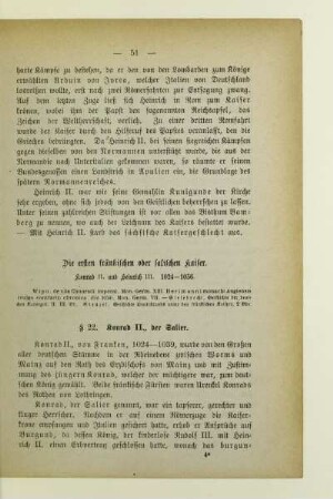 Die ersten fränkischen oder salischen Kaiser. Konrad II. und Heinrich III. 1024-1056
