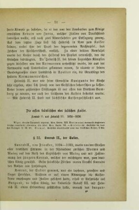 Die ersten fränkischen oder salischen Kaiser. Konrad II. und Heinrich III. 1024-1056