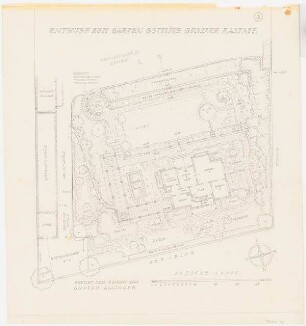 Garten Gottlieb Gessler, Rastatt: Garten Gessler: Grundriss 1:100